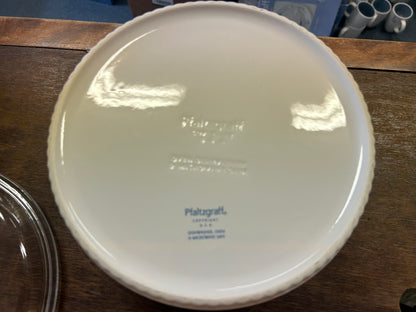Blue & White Pfaltzgraff NEW Winter Frost 2.5 QT Baker, 8 3/4"