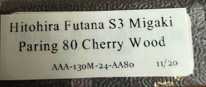 Hitohira Futana S3 Migaki Paring 80mm Cherry Wood Handle