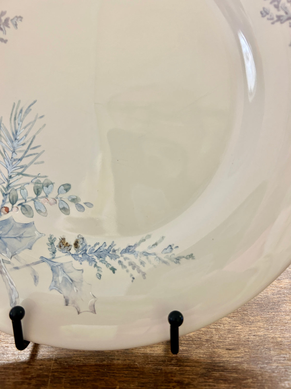 Blue & White Pfaltzgraff Winter Frost Dinner Plate, 11"