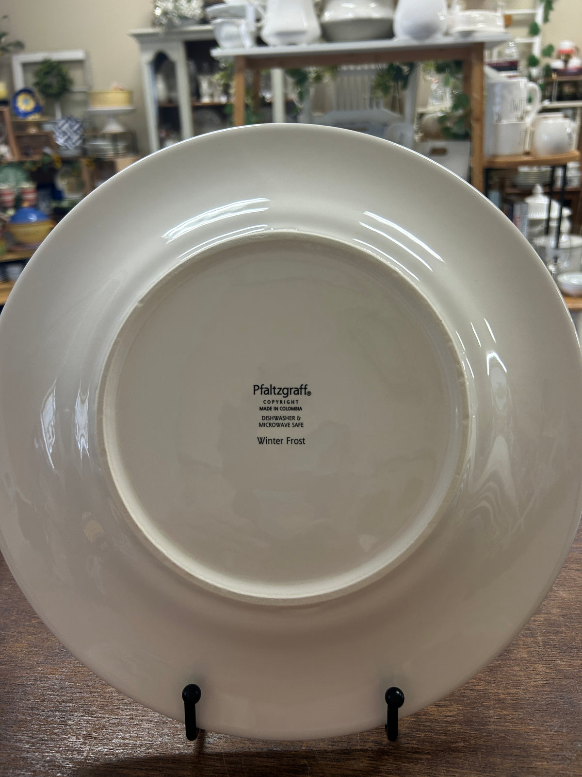Blue & White Pfaltzgraff Winter Frost Dinner Plate, 11"