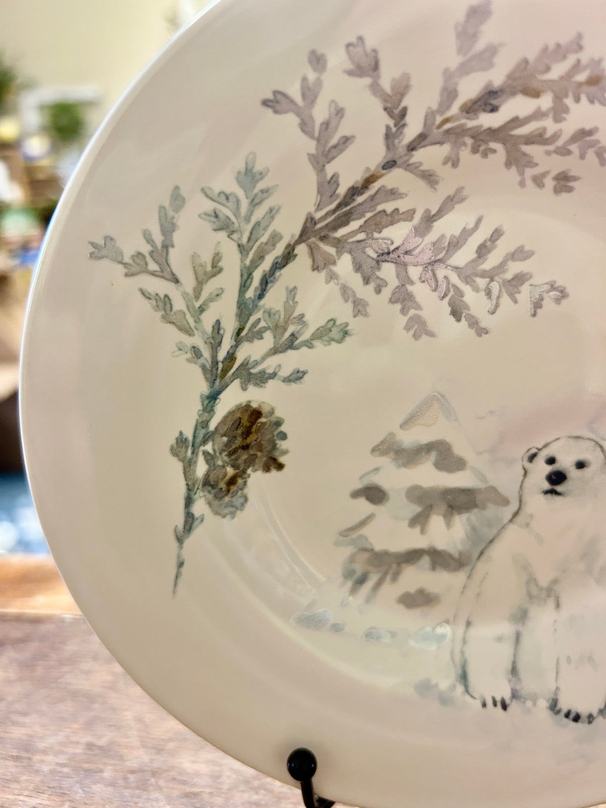 Blue & White Pfaltzgraff Winter Frost Plate, 6 1/2"