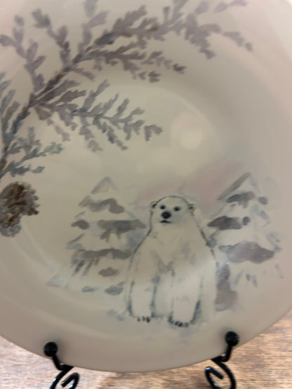 Blue & White Pfaltzgraff Winter Frost Plate, 6 1/2"