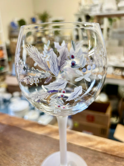 Pfaltzgraff NEW Winter Frost Wine, 8 1/2"