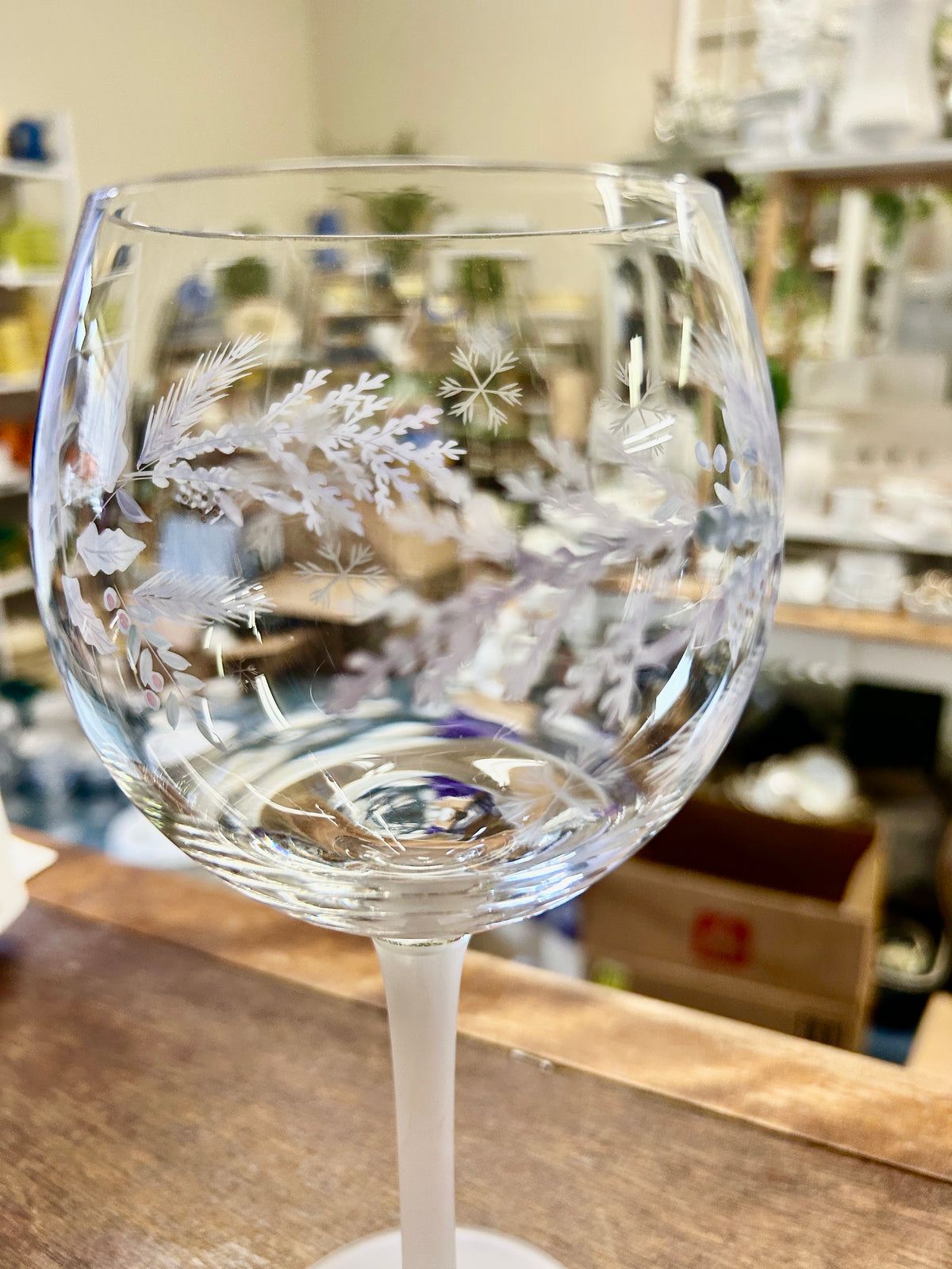Pfaltzgraff NEW Winter Frost Wine, 8 1/2"