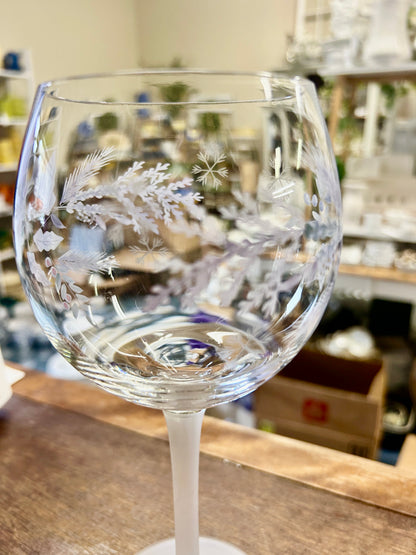 Pfaltzgraff NEW Winter Frost Wine, 8 1/2"