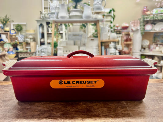 Red Le Creuset NEW 2 QT Terrine Red #32 France, 2 QT