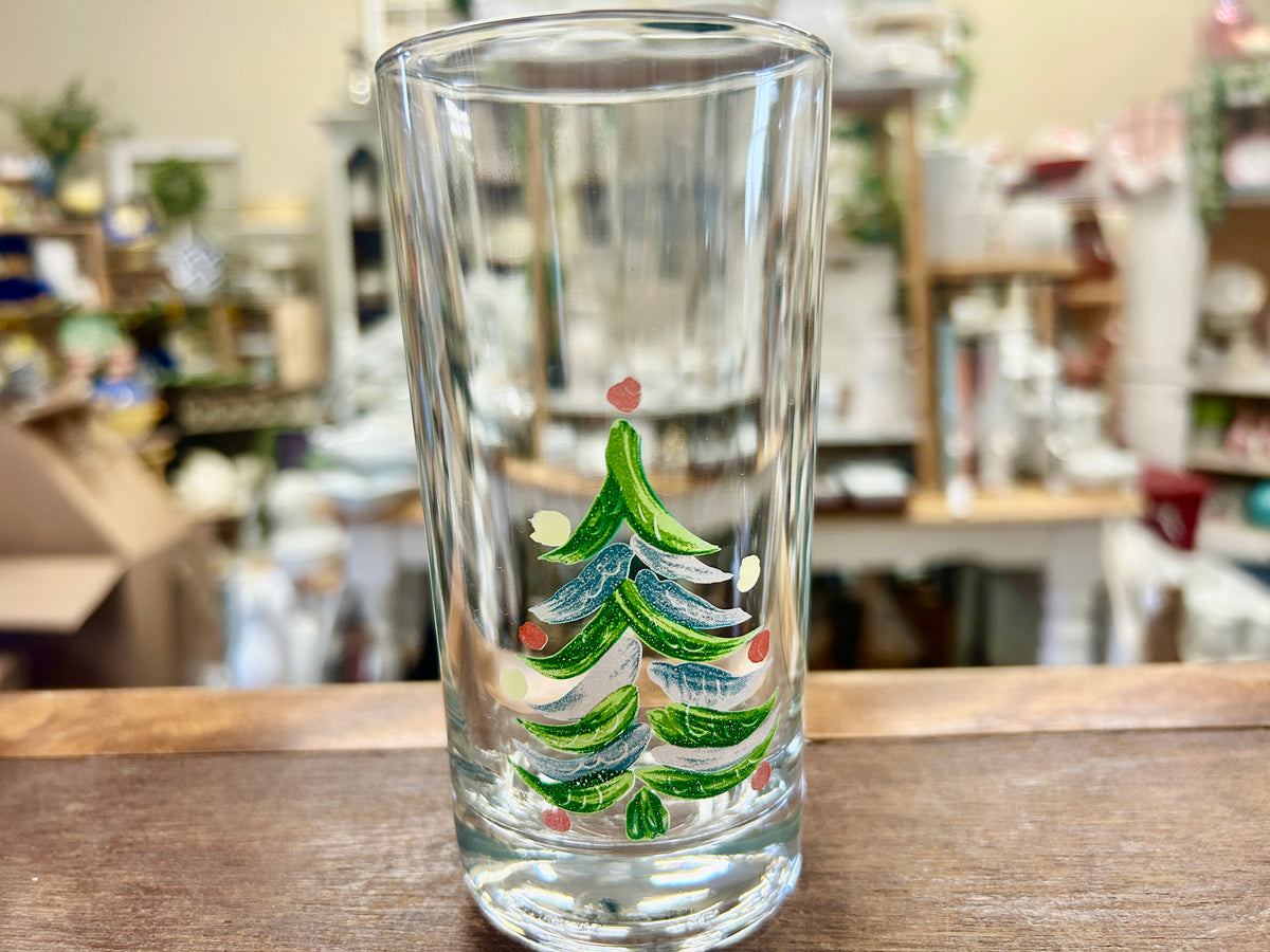 Clear  Christmas Tree Glass, 5 1/2"