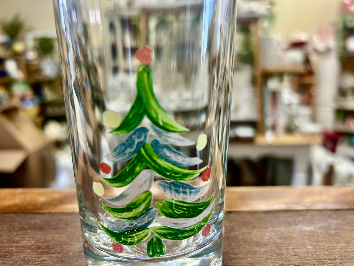 Clear  Christmas Tree Glass, 5 1/2"