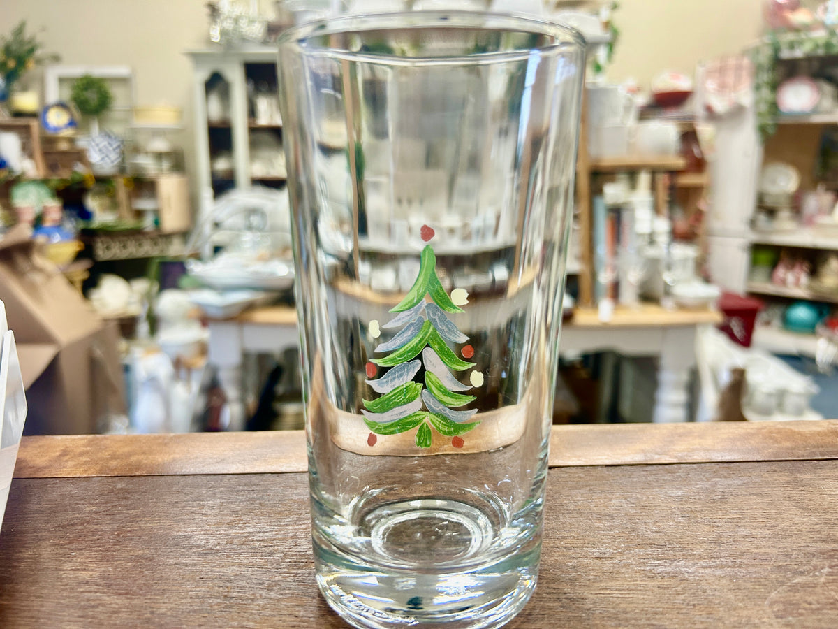 Clear  Christmas Tree Glass, 5 1/2"