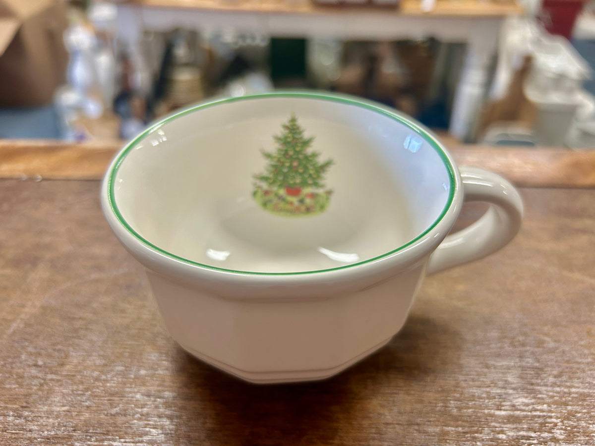 Red Green White Pfaltzgraff Christmas Heritage Mug/Cup, 2 1/2"