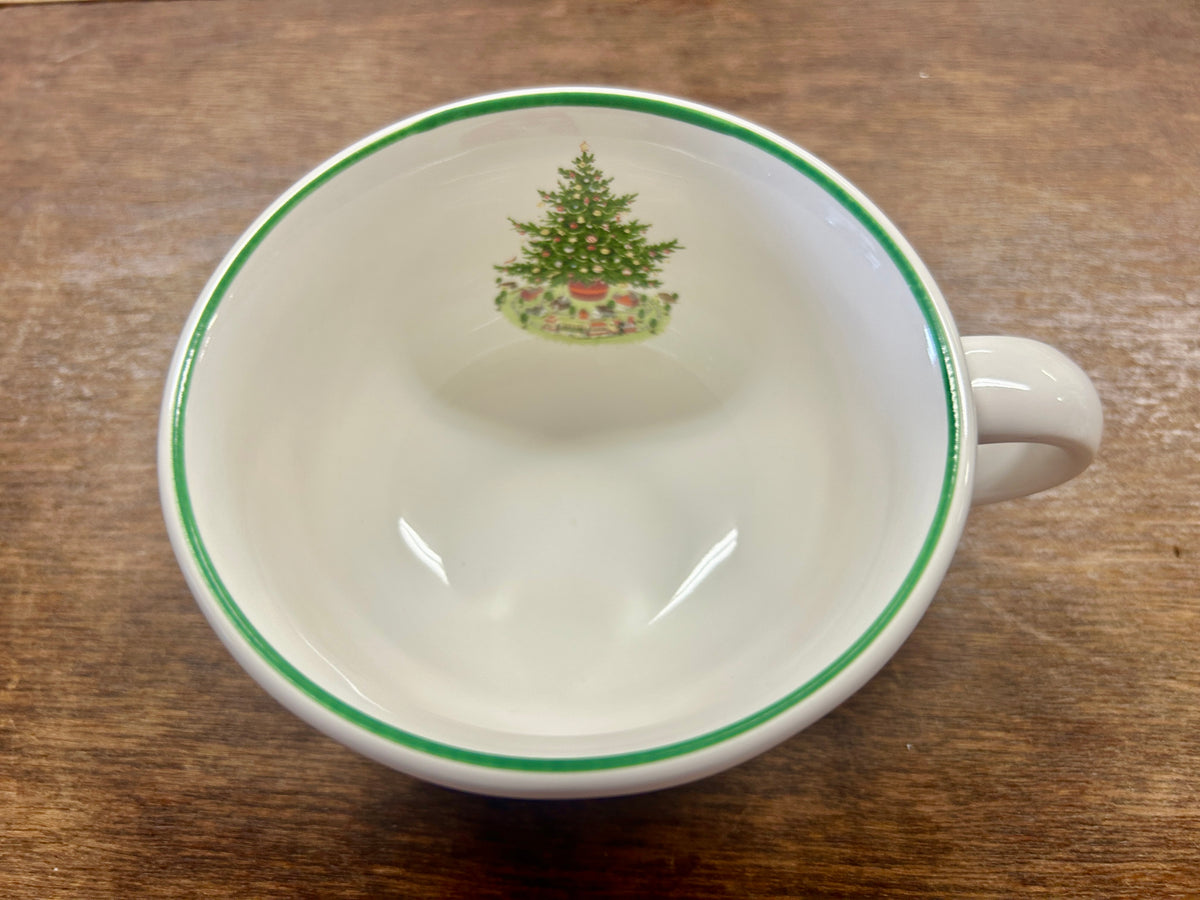 Red Green White Pfaltzgraff Christmas Heritage Mug/Cup, 2 1/2"