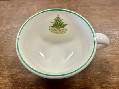 Red Green White Pfaltzgraff Christmas Heritage Mug/Cup, 2 1/2"