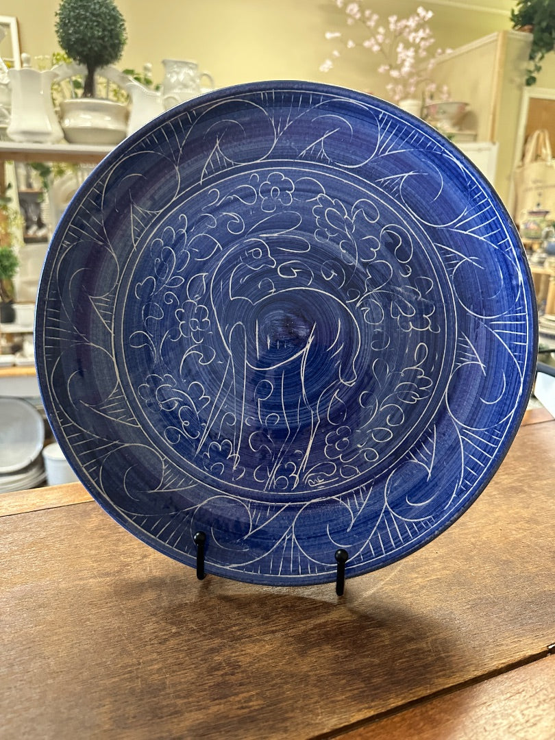 Made in Egypt Sgraffito Platter/Chop Plate