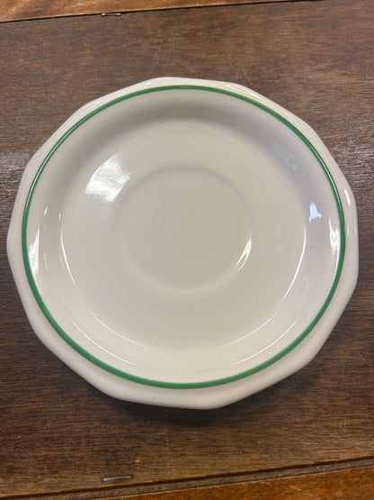 Green & White Pfaltzgraff Christmas Heritage Plate, 6 1/2"