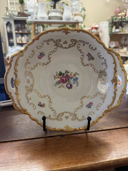 Reichenbach Floral Gold Rim Bowl