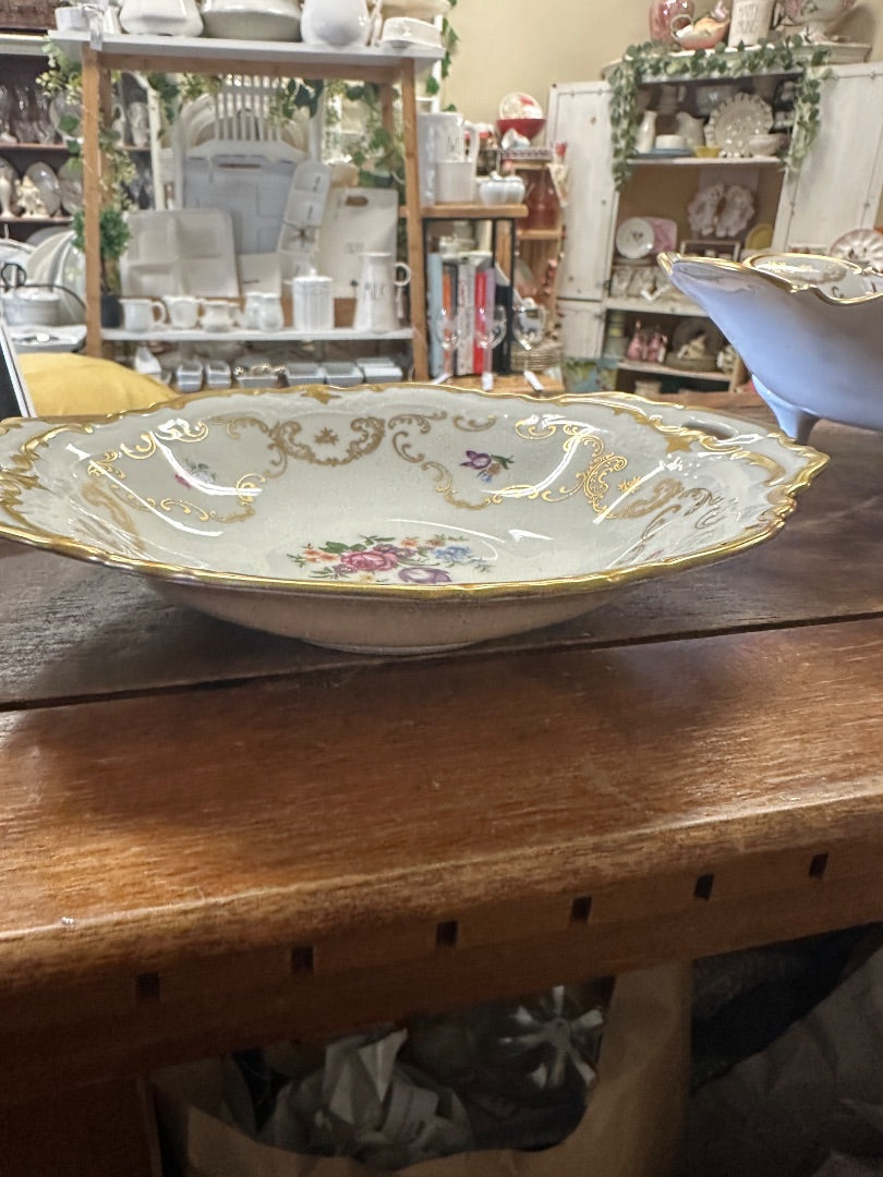 Reichenbach Floral Gold Rim Bowl