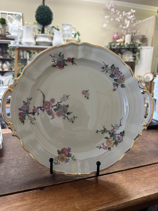 Limoges Bengali Handled Plate, 11.75"