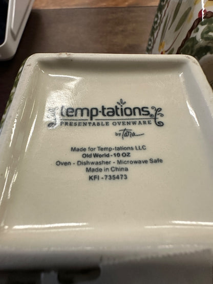 Temptations Old World Square Bowl
