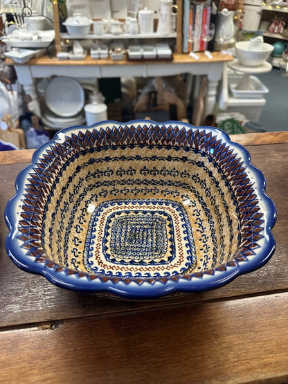 Manufaktura Polish Pottery Square Bowl