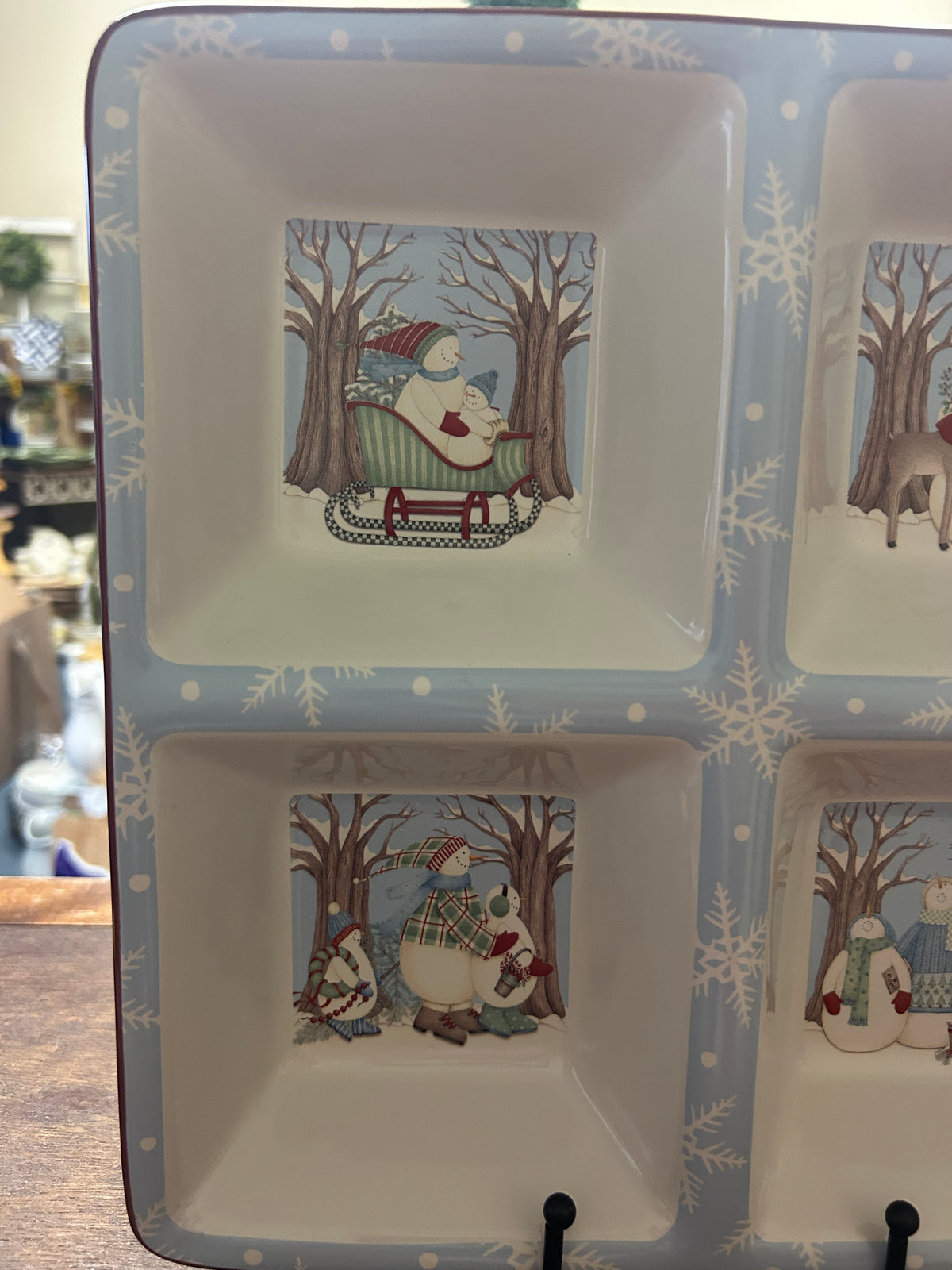 Multicolor Debbie Mumm Winter Wonders 4 Section, 11 1/2"