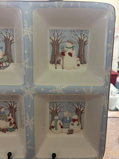 Multicolor Debbie Mumm Winter Wonders 4 Section, 11 1/2"
