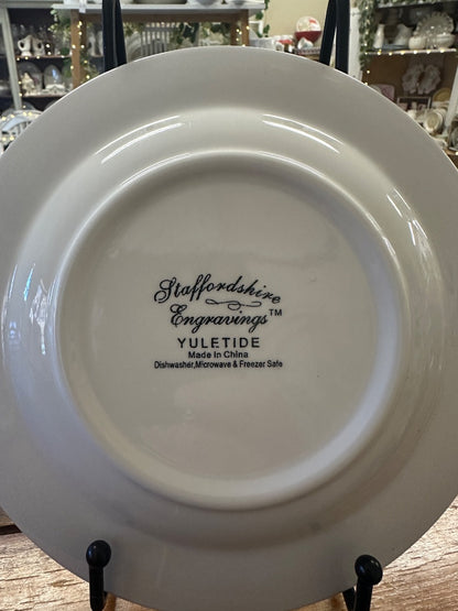Staffordshire Engravings Yuletide Plate