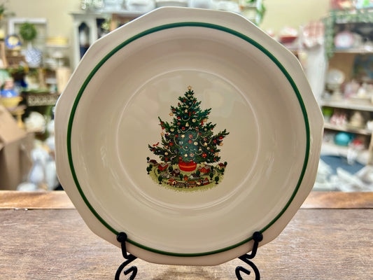 Red Green White Pfaltzgraff Christmas Heritage Bowl, 6"