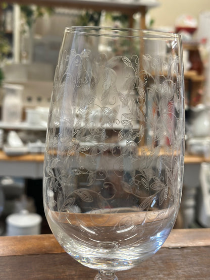Clear Pier 1 Eliza Goblet, 7 1/2"