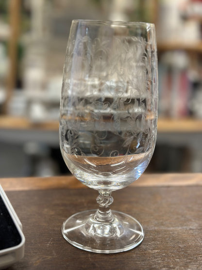 Clear Pier 1 Eliza Goblet, 7 1/2"