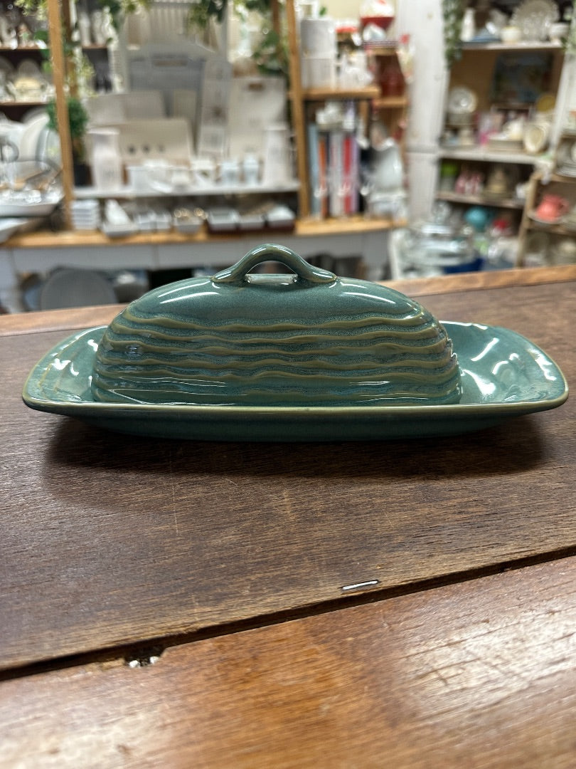 Blue/Green Pfaltzgraff Seychelles Butter Dish