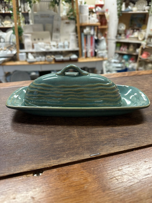 Blue/Green Pfaltzgraff Seychelles Butter Dish