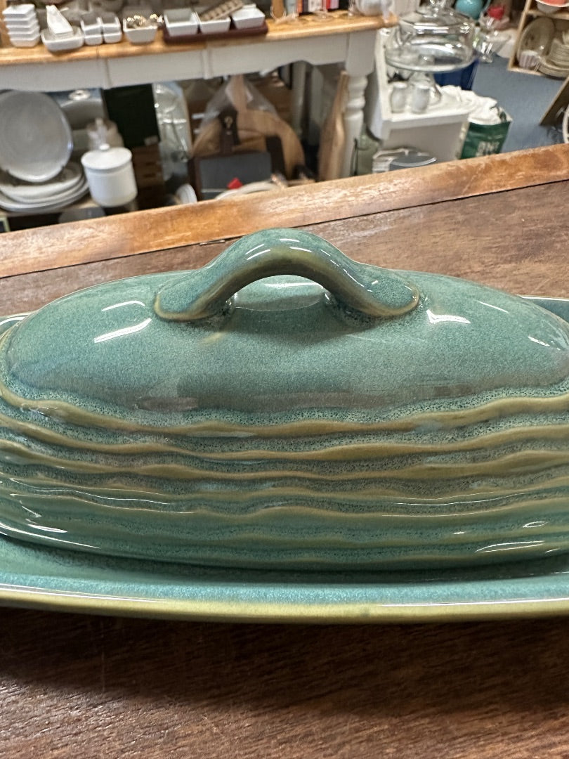 Blue/Green Pfaltzgraff Seychelles Butter Dish