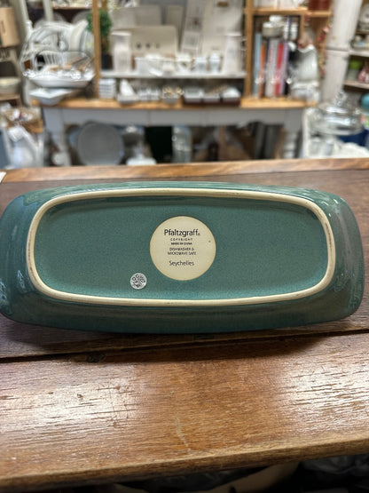 Blue/Green Pfaltzgraff Seychelles Butter Dish