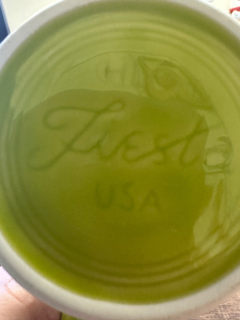 Green Fiestaware Keyhole Mug
