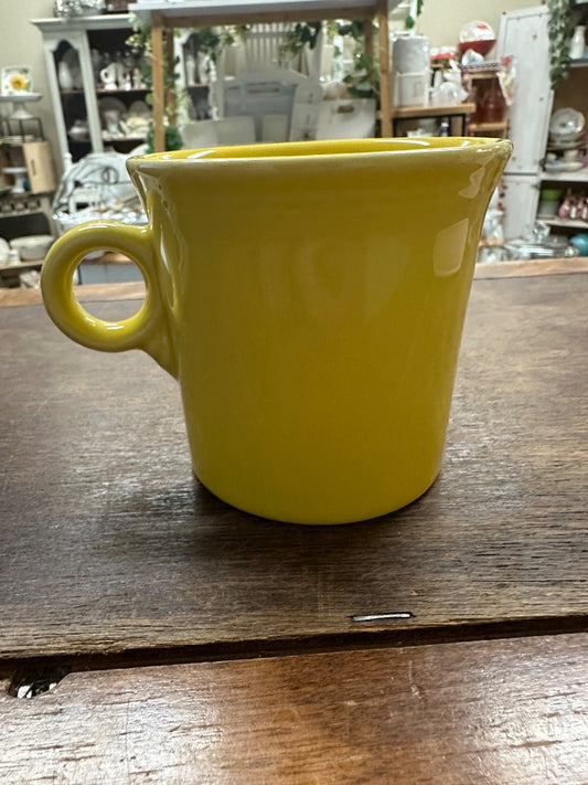 Yellow Fiestaware Keyhole Mug