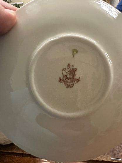 Belleek Shamrock Cup & Saucer