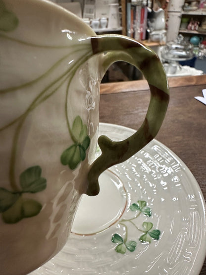 Belleek Shamrock Cup & Saucer