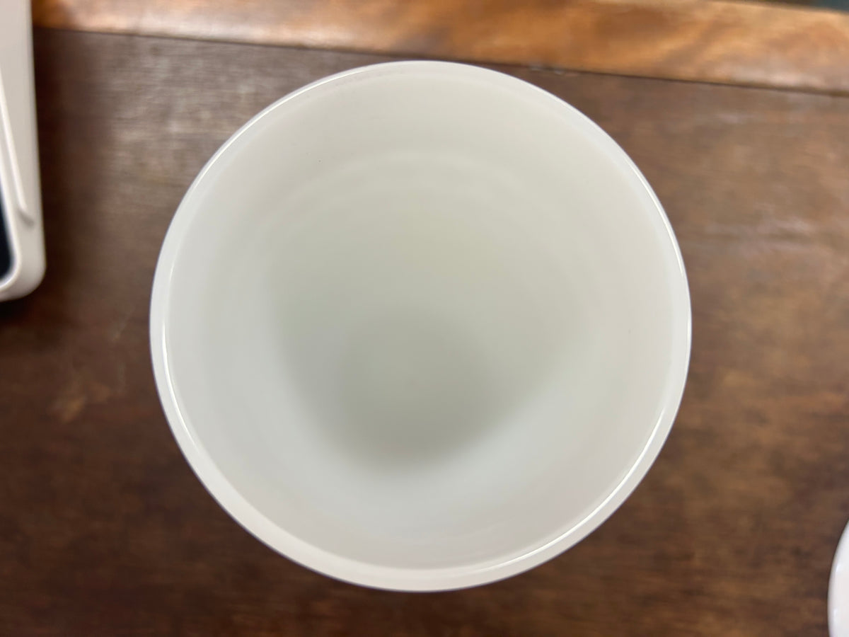 White Anchor Hocking Hobnail Milk Glass Goblet, 5 1/2"