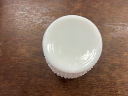 White Fenton Hobnail Milk Glass Cup, 3 1/2"