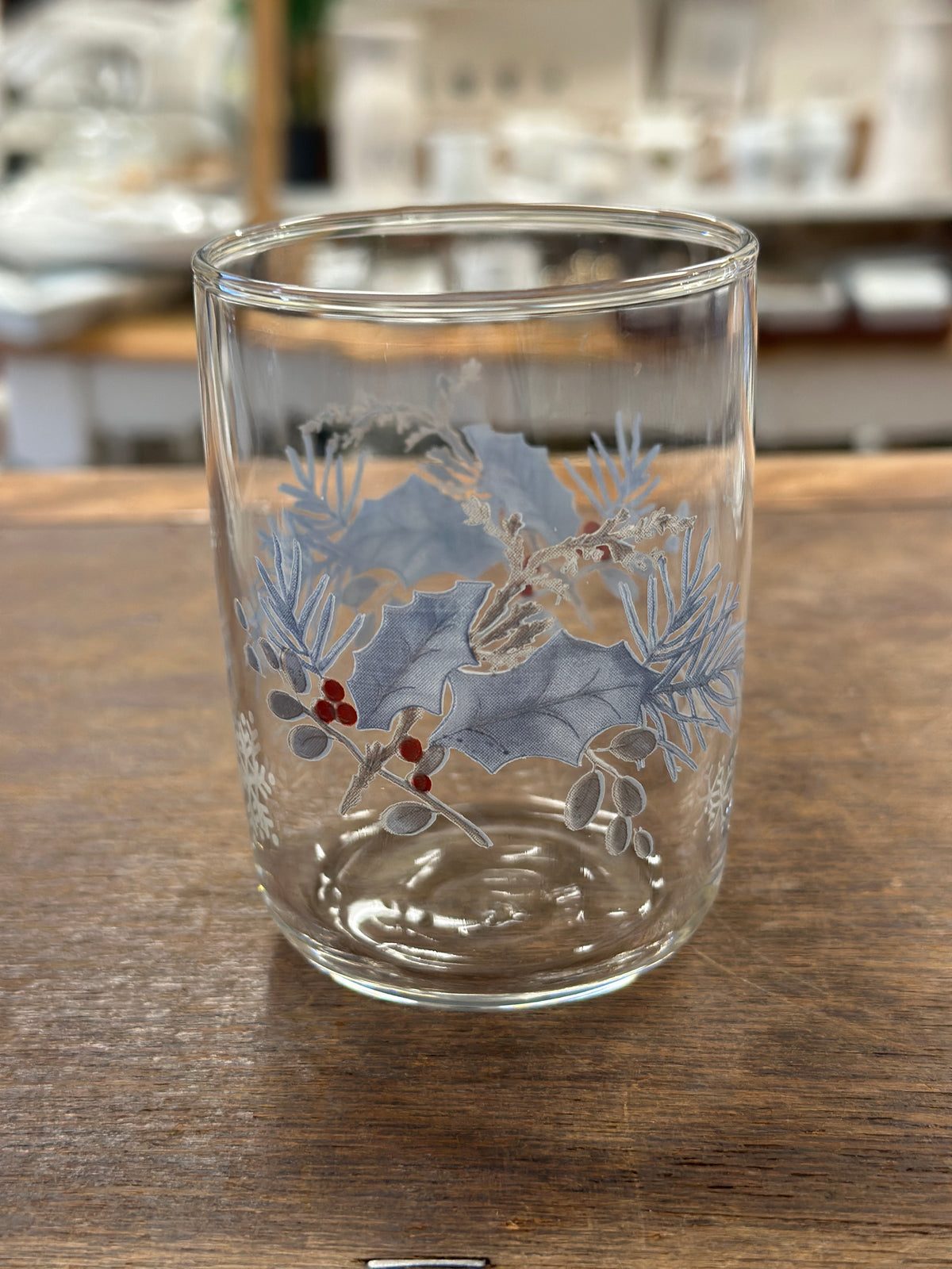 Blue & White Pfaltzgraff Winter Frost Juice Glass, 9 ounces