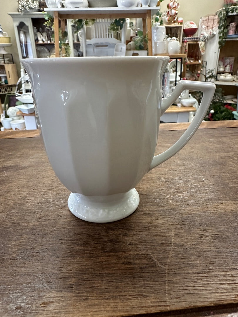 White Rosenthal Continental Maria Mug Germany, 4"