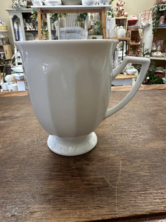 White Rosenthal Continental Maria Mug Germany, 4"