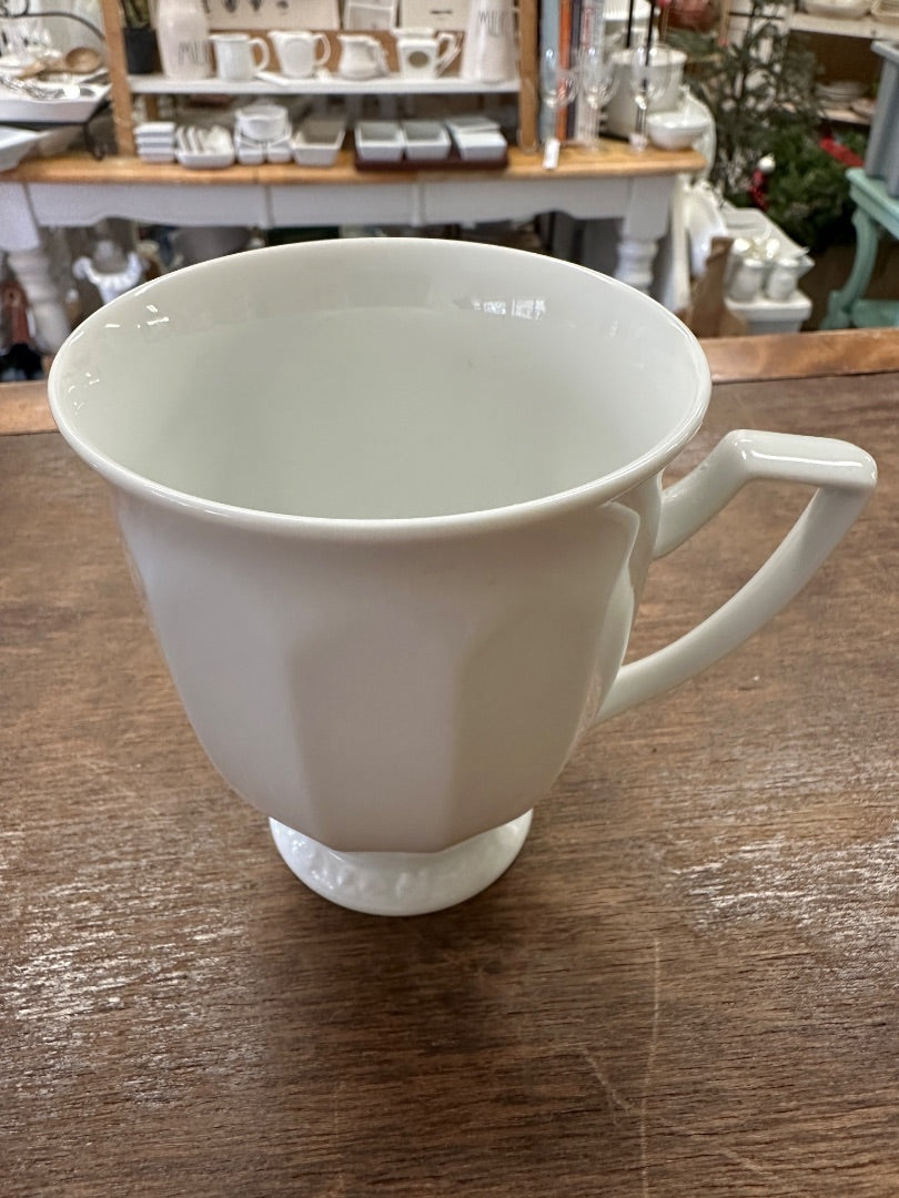 White Rosenthal Continental Maria Mug Germany, 4"