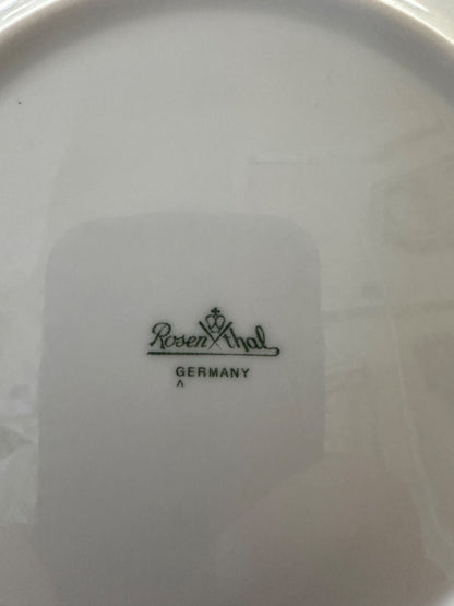 White Rosenthal Continental Maria Plate Germany, 7.75"