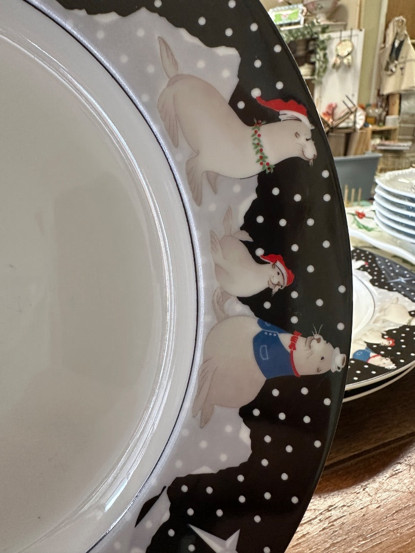 Noritake Epoch Polar Party Plate, 10 1/2"