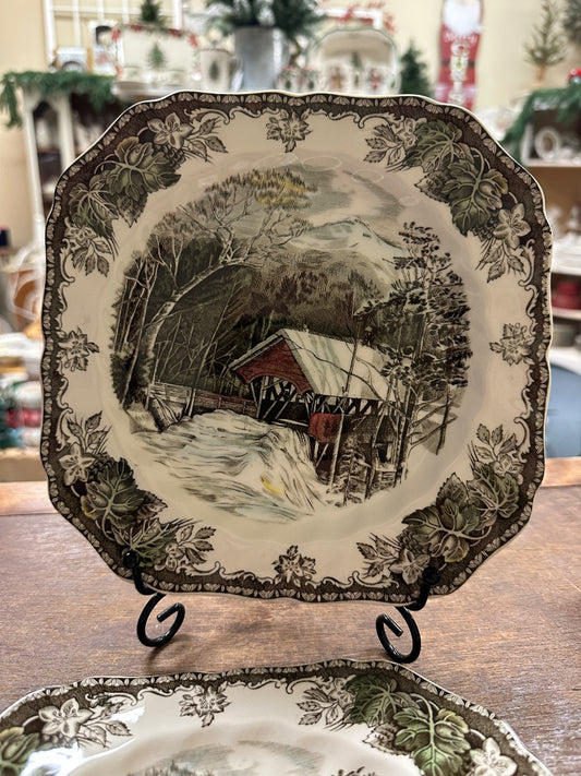 Johnson Bros FV Covered Bridge Plate, 7.5"