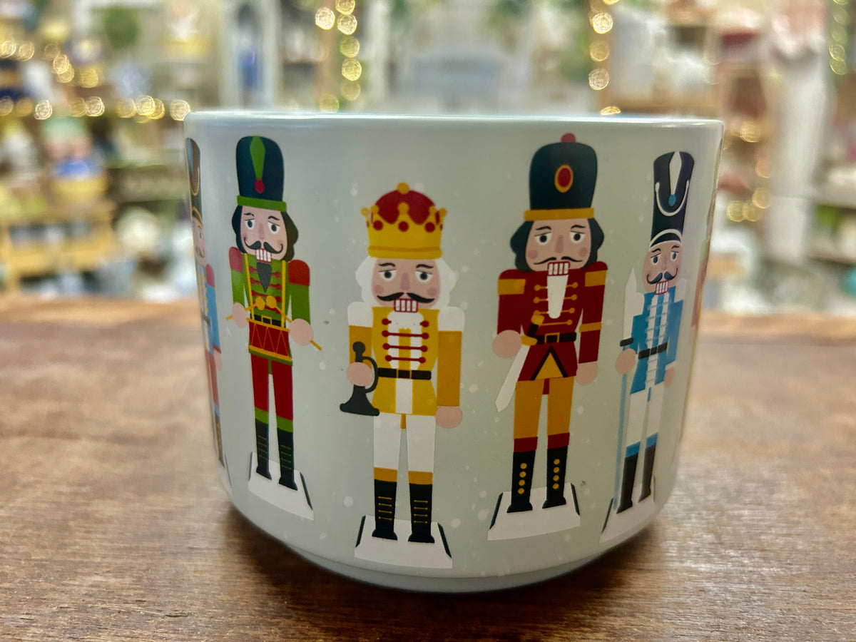 Multicolor Holly & Joy Nutcracker Christmas Mug, 3 1/2"