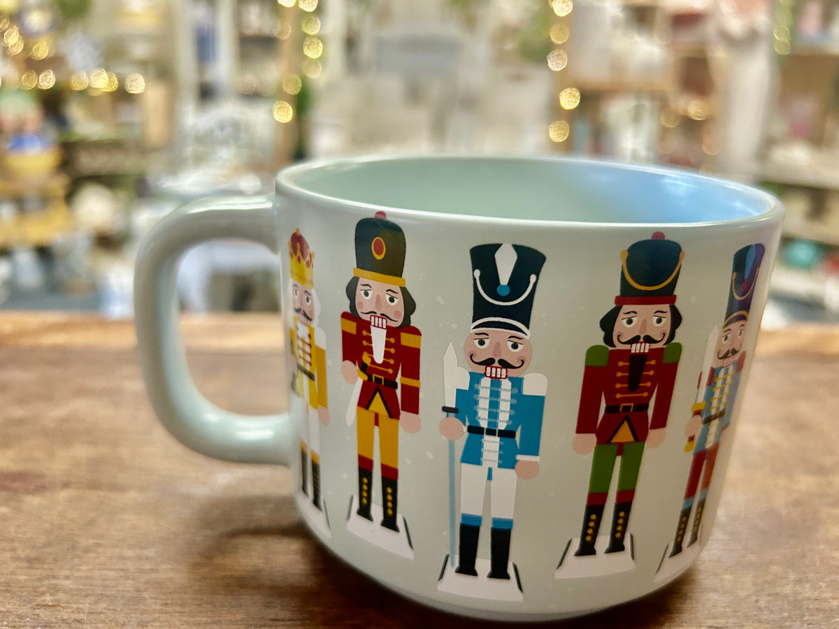 Multicolor Holly & Joy Nutcracker Christmas Mug, 3 1/2"