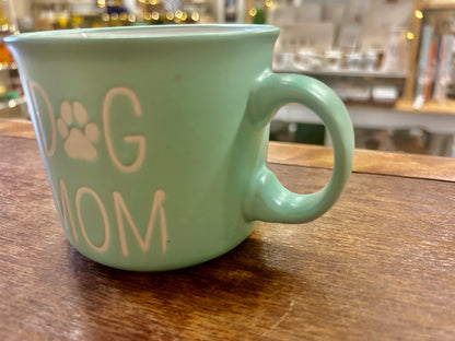 Green St Nicholas Square Dog Mom Mug, 3 1/4"