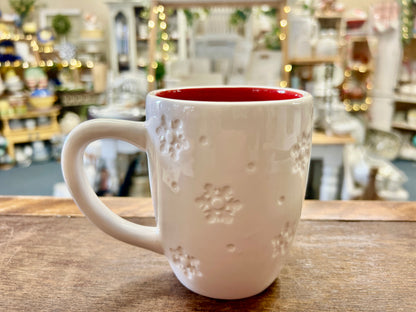 Red Green White Barnes & Noble Elf on the Shelf Mug, 4 1/2"
